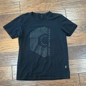 Louis Philippe Black T-Shirt Men’s size M fits more like a Small